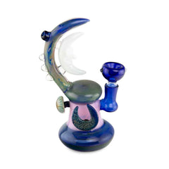 7" Custom Glass Moon Slyme Rig Water Pipe