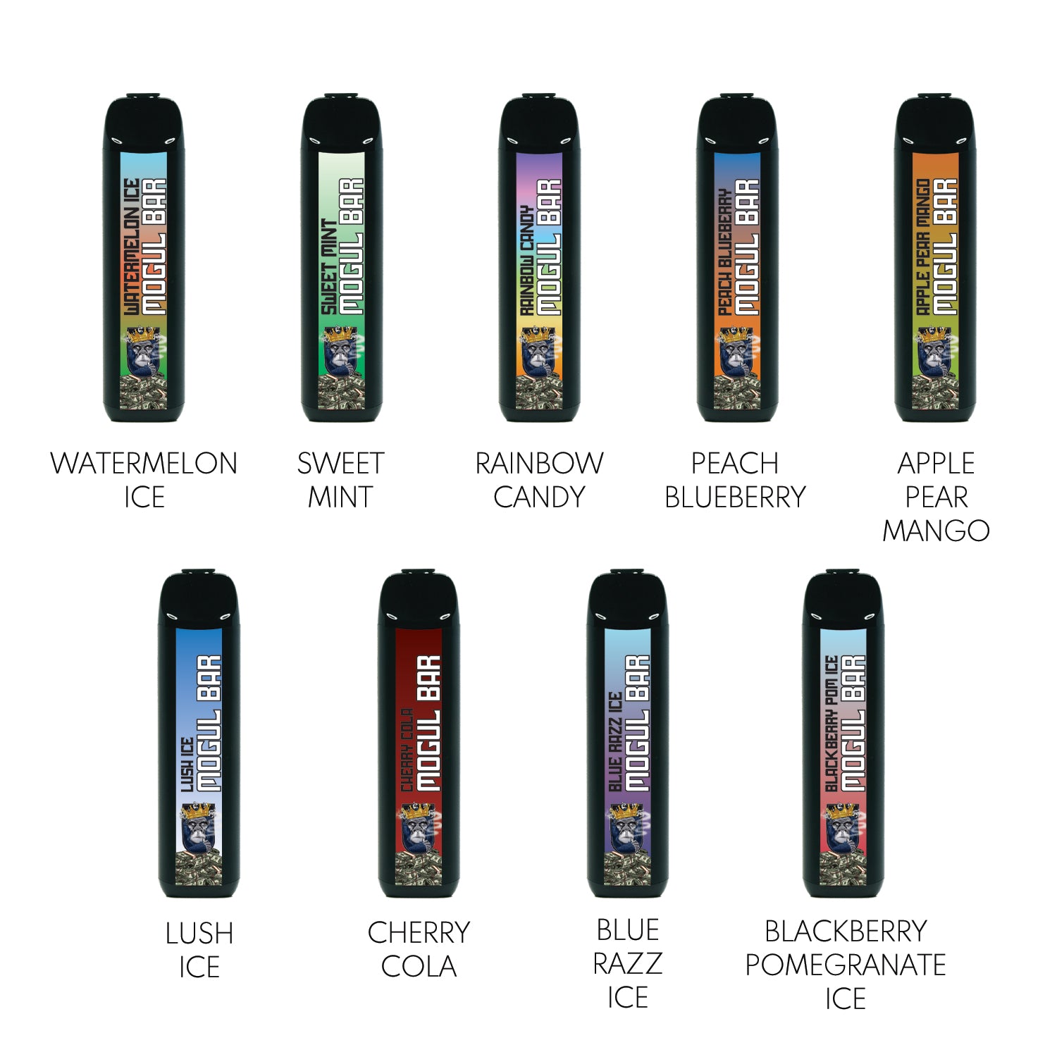 Mogul Bar 6.5ml 2000 Puff Disposable Kings of Vapor and Smoke Mogul Bar 6.5ml 2000 Puff Disposable Kings of Vapor and Smoke