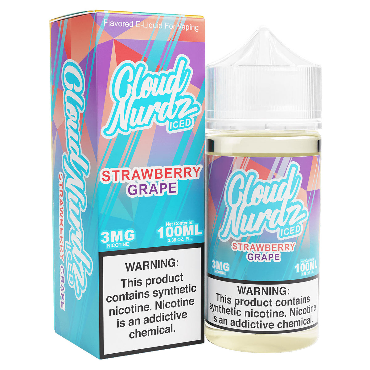 Cloud Nurdz 100mL Grape Strawberry ICED