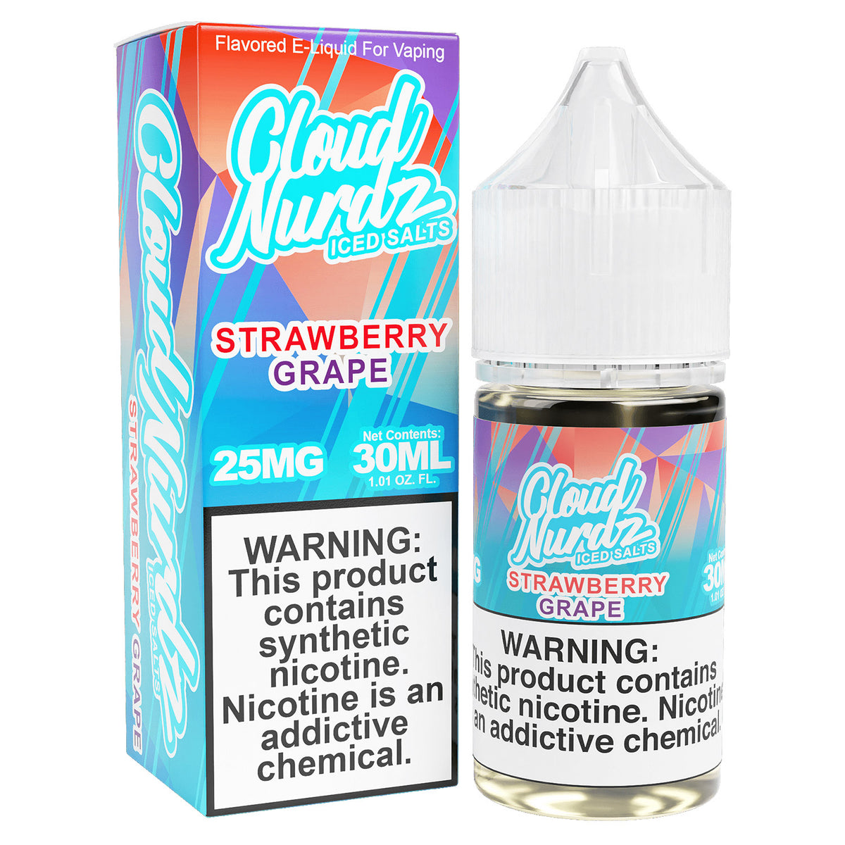 Cloud Nurdz 30mL Grape Strawberry ICED