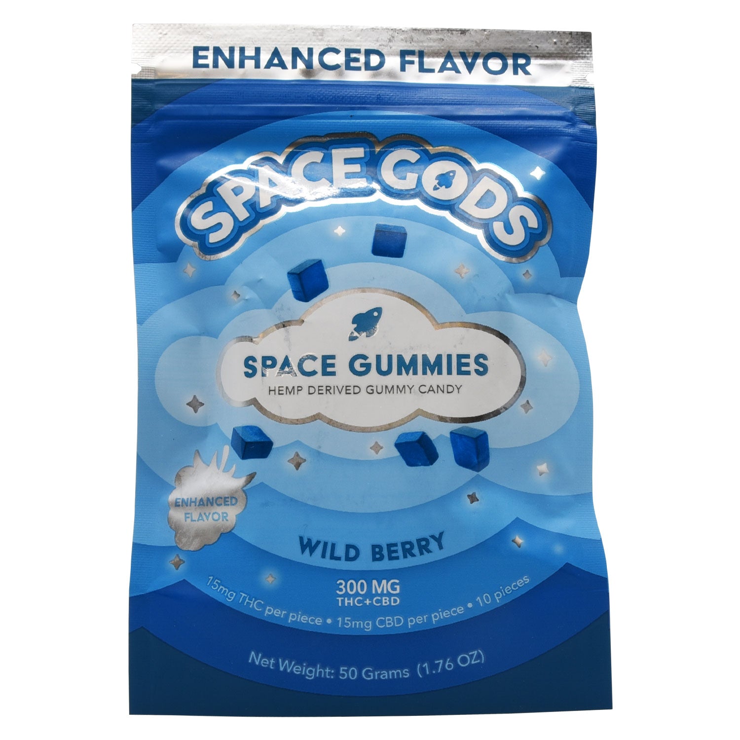 Space Gods 300mg D9+CBD Gummy
