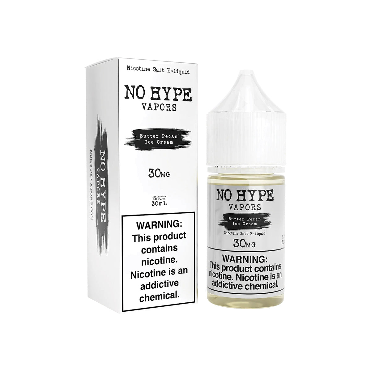 No Hype Salts 30ml Butter Pecan Ice Cream