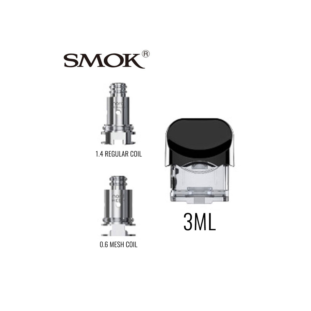 SMOK Nord Pod w/ Coils (0.6&1.4?)
