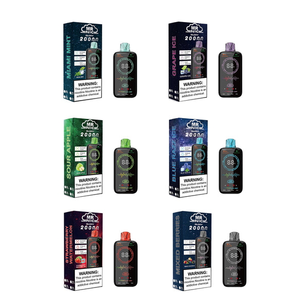 MR NIC 22ml Glory 20,000 Puff Disposable  Kings of Vapor and Smoke