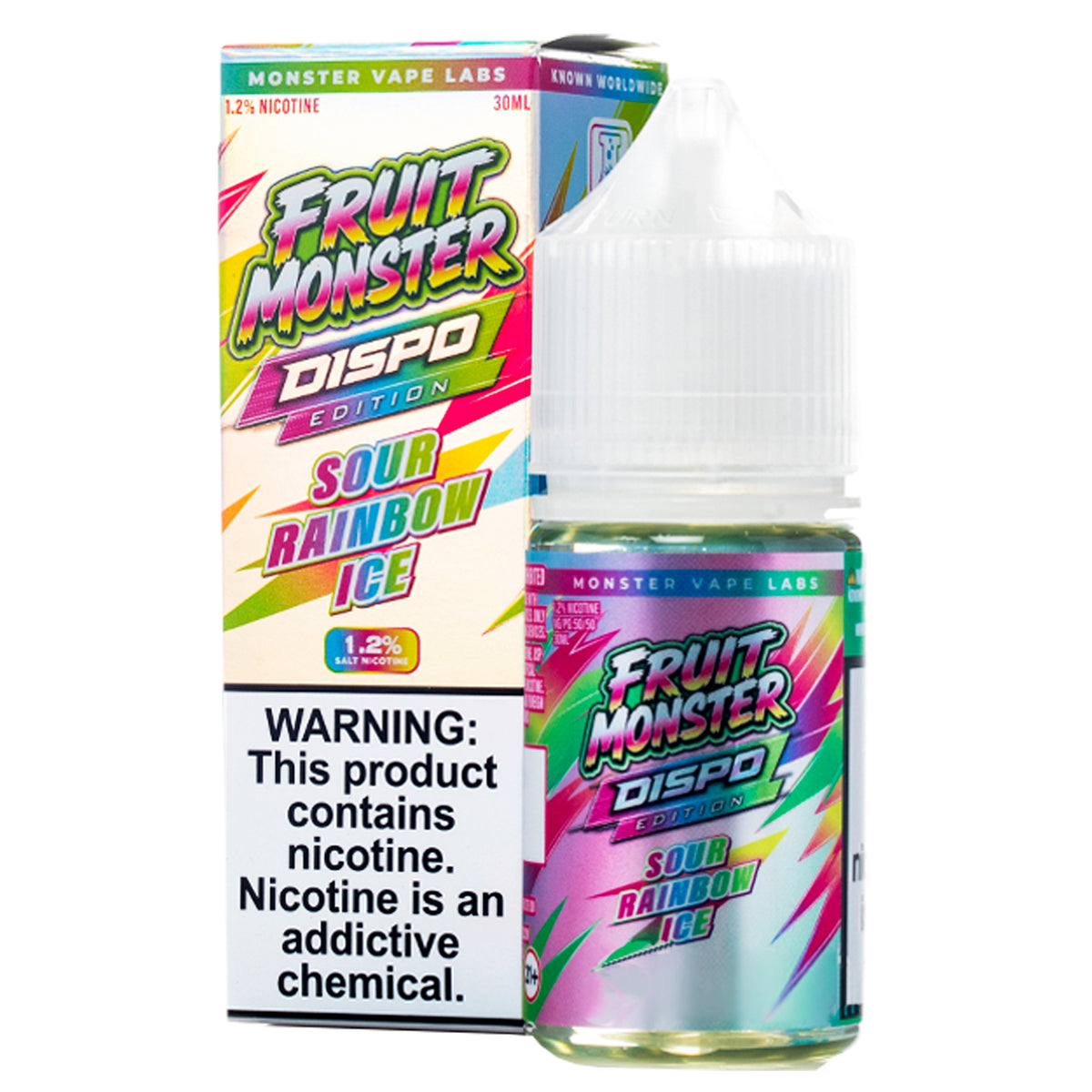 Fruit Monster Dispo Edition 30ml Sour Rainbow Ice Salt