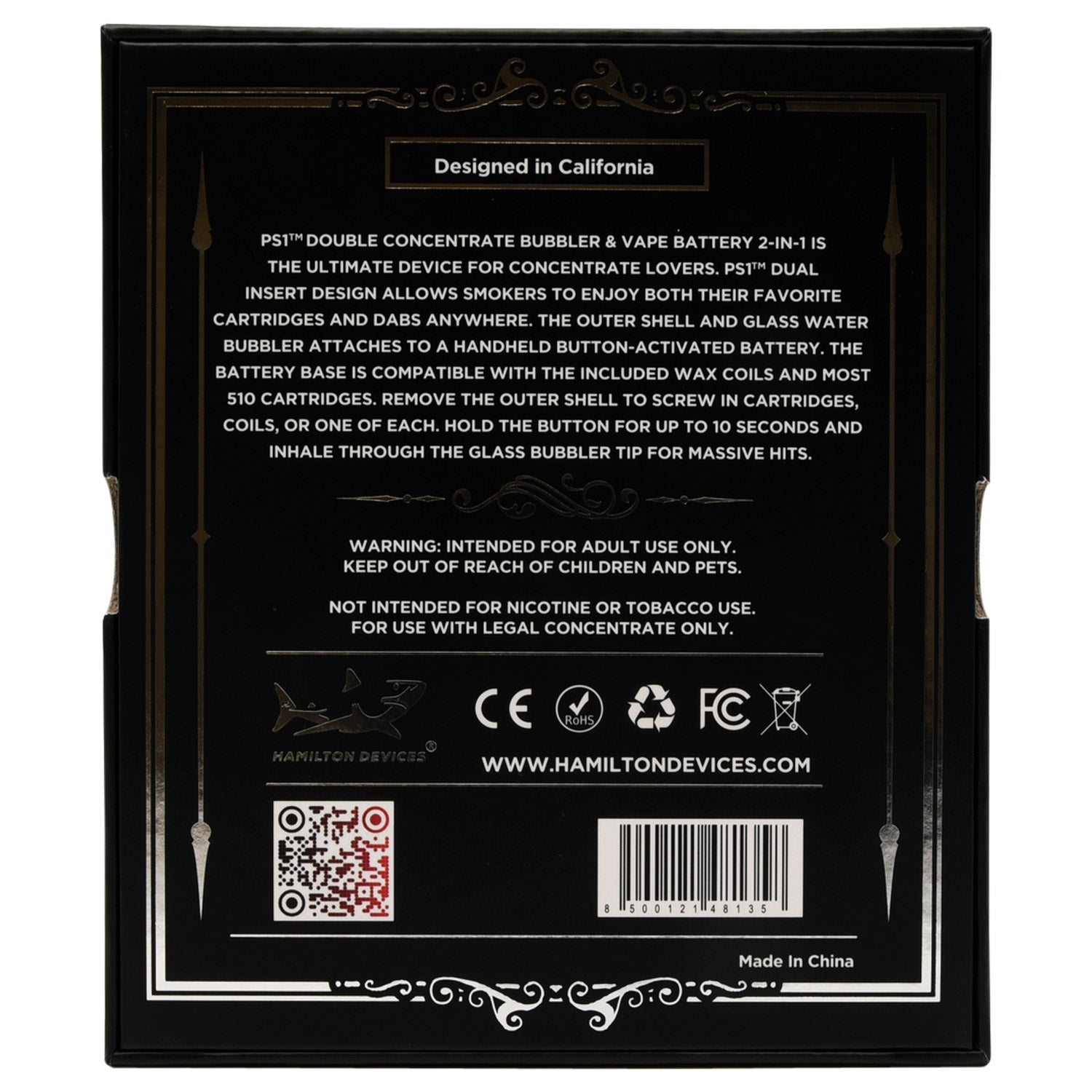 Hamilton Devices PS1 Kings of Vapor and Smoke Hamilton Devices PS1 Kings of Vapor and Smoke