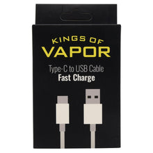 Load image into Gallery viewer, Kings of Vapor Charging Cable Type-C to USB