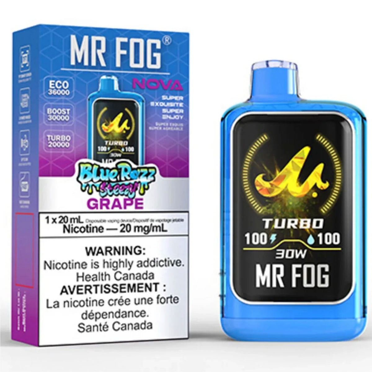 Mr Fog 20ml Nova 30k Disposable