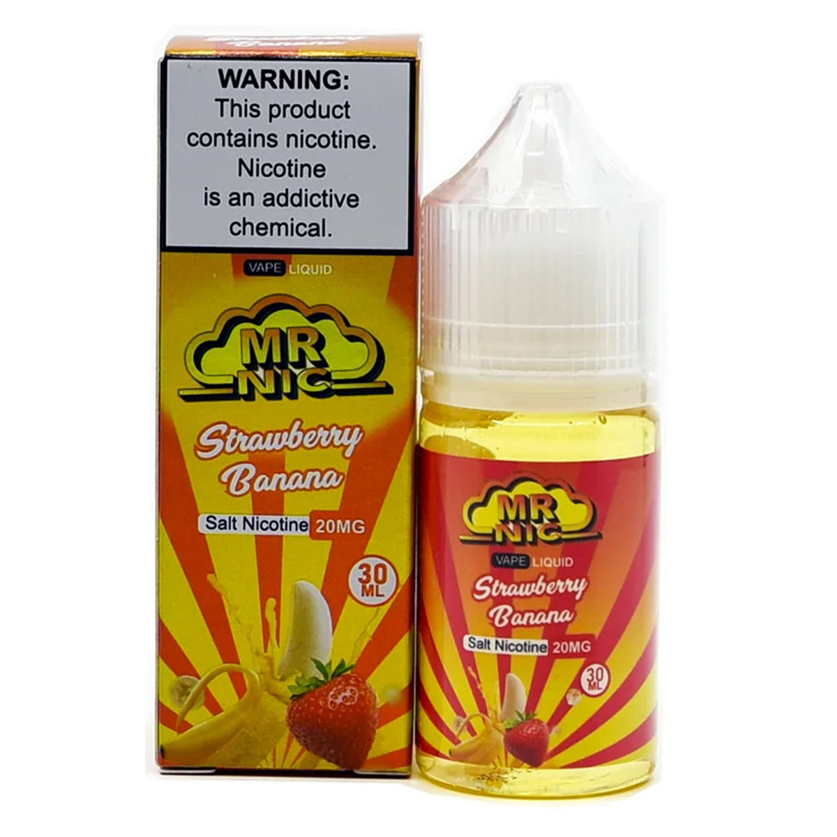 MR NIC 30ml Strawberry Banana Salt Kings of Vapor and Smoke MR NIC 30ml Strawberry Banana Salt Kings of Vapor and Smoke