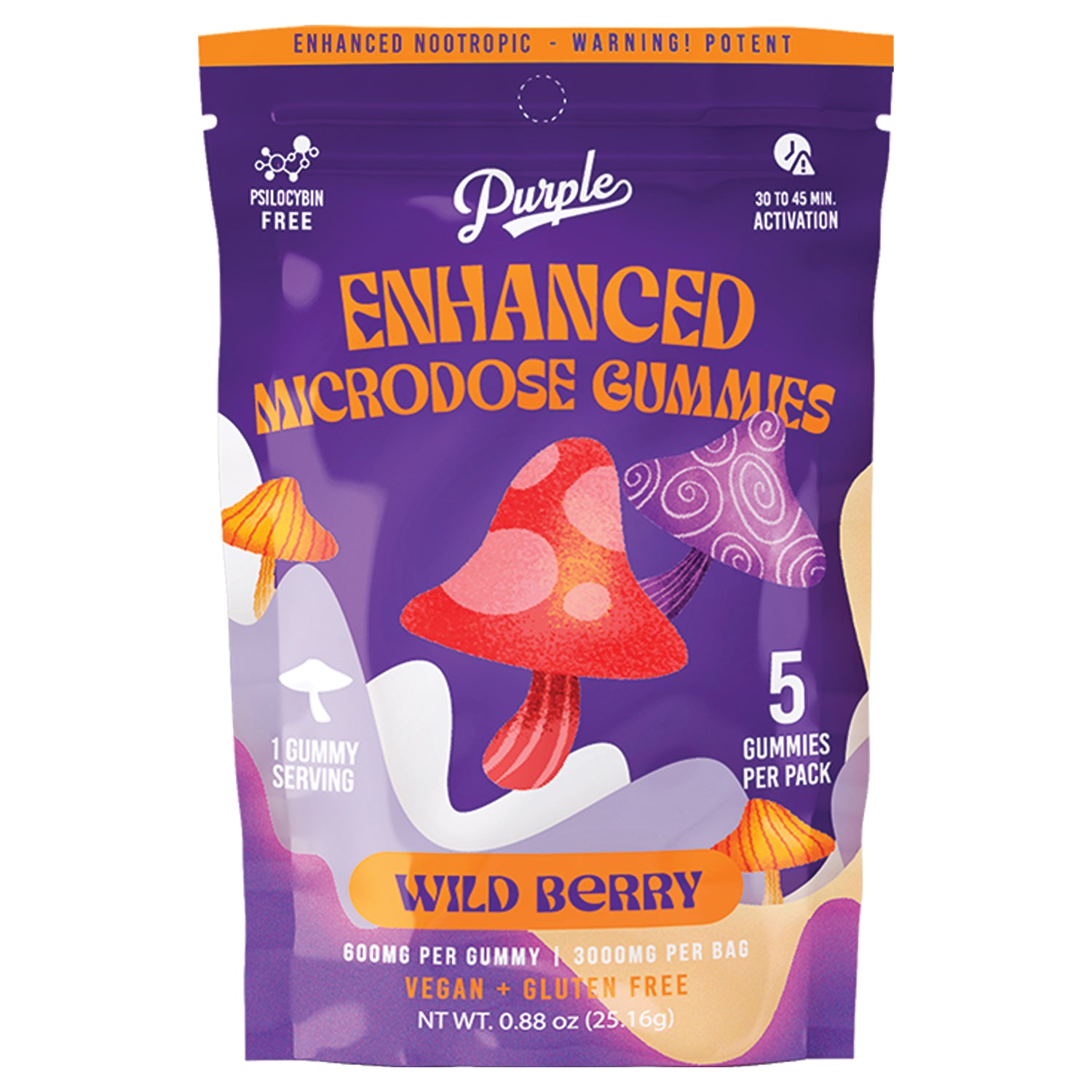 PURPLE Magic Mushroom Gummies 5pck