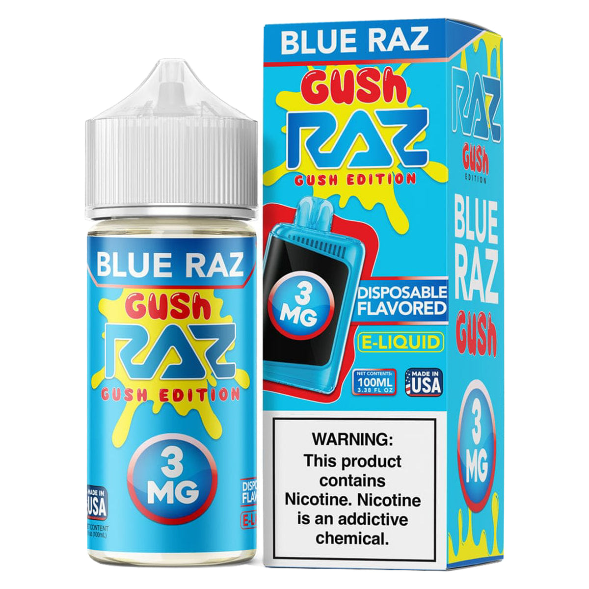 RAZ E- Liquid 100ml Blue Raz Gush