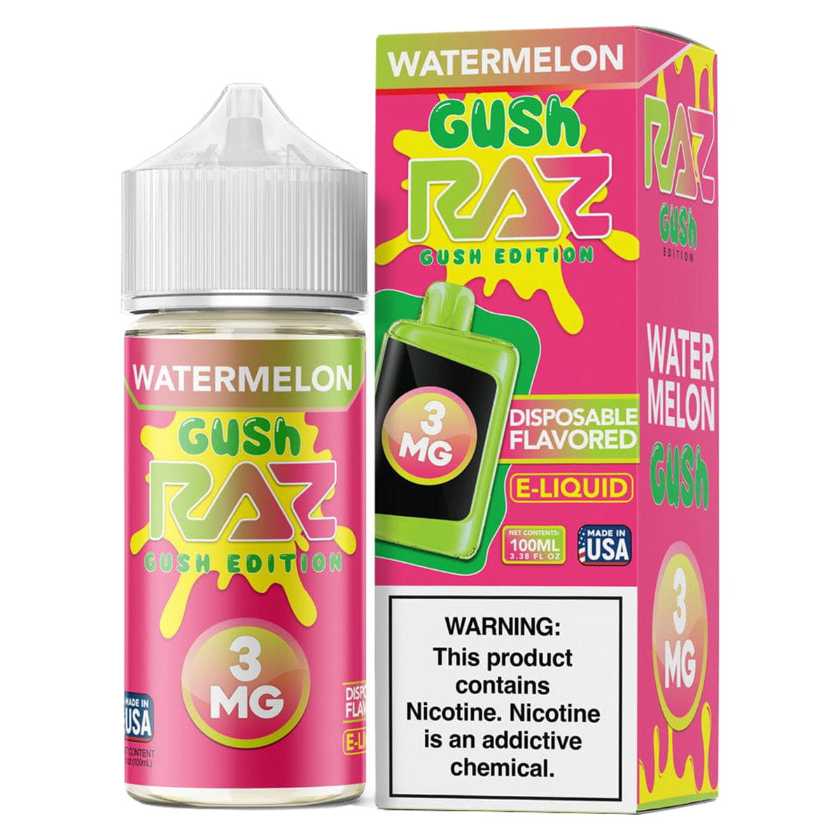 RAZ E- Liquid 100ml Watermelon Gush